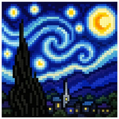 星空拼豆样图